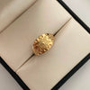 Anillo Mandala Oro amarillo 18k / Talla 6 1/2 / 1,45 Gr / 2,9 mm