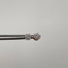 Topos Circon Blanco Oro amarillo 18k 0,95 Gr / 5 mm