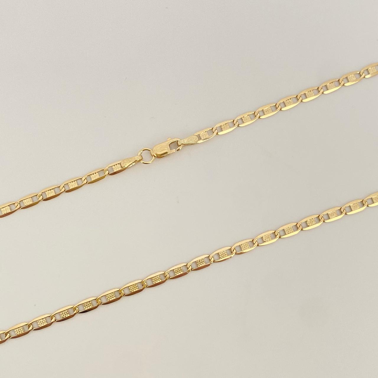Cadena It plana diamantada Oro amarillo 18k 3,85 Gr / 2,9 mm / 50 Cm