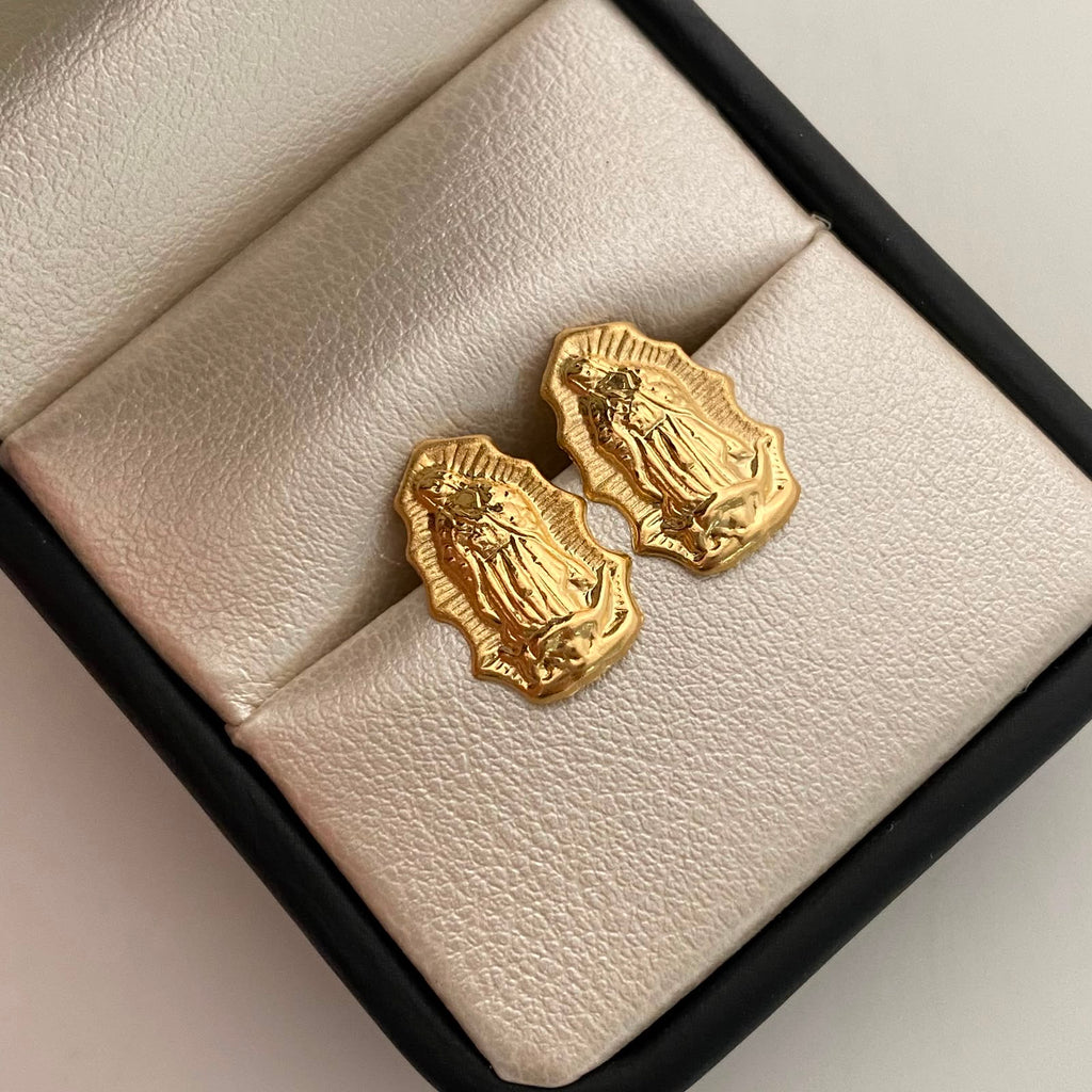 Topos Virgen de Guadalupe Silueta Oro amarillo 18k 1,4 Gr / 10,3 mm