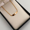 Pulso bebé Placa Rectangular Aro Seguido Oro amarillo 18k 1,45 Gr / 2,7 mm / 15,5 Cm Broche 0,20