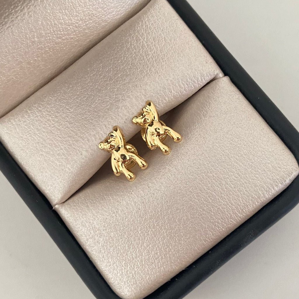Topos mini oso mano alzada  Oro amarillo 18k 0,8 Gr / 6,5 mm