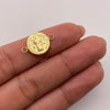Herraje san benito Oro amarillo 18k 0,59 Gr / 1,7 Cm