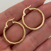 Candonga Entorchada Oro amarillo 18k 1,5 Gr / 2,5 Cm