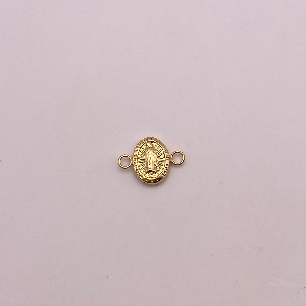 Herraje virgen guadalupe Oro amarillo 18k 0,39 Gr / 1,4 Cm