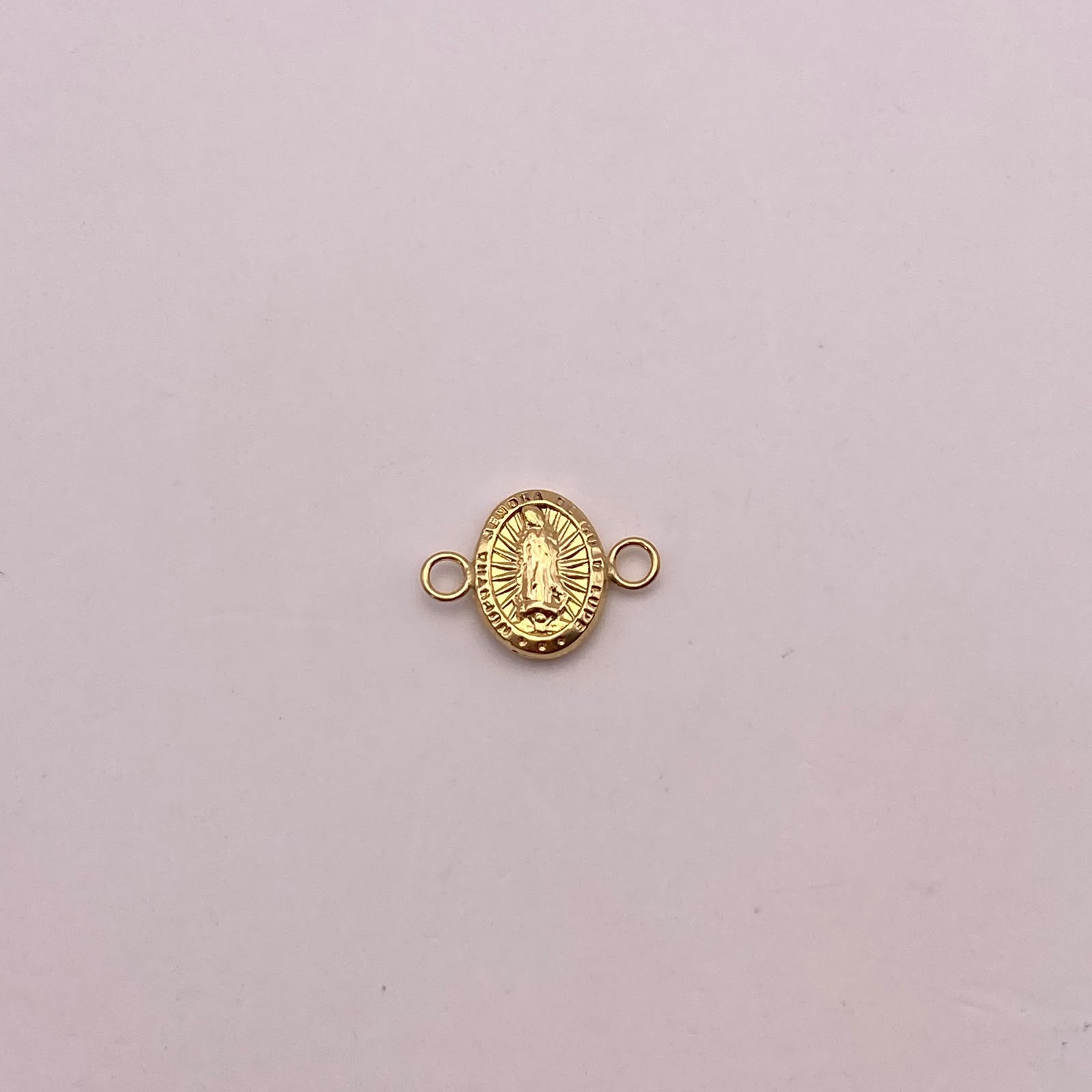 Herraje virgen guadalupe Oro amarillo 18k 0,39 Gr / 1,4 Cm