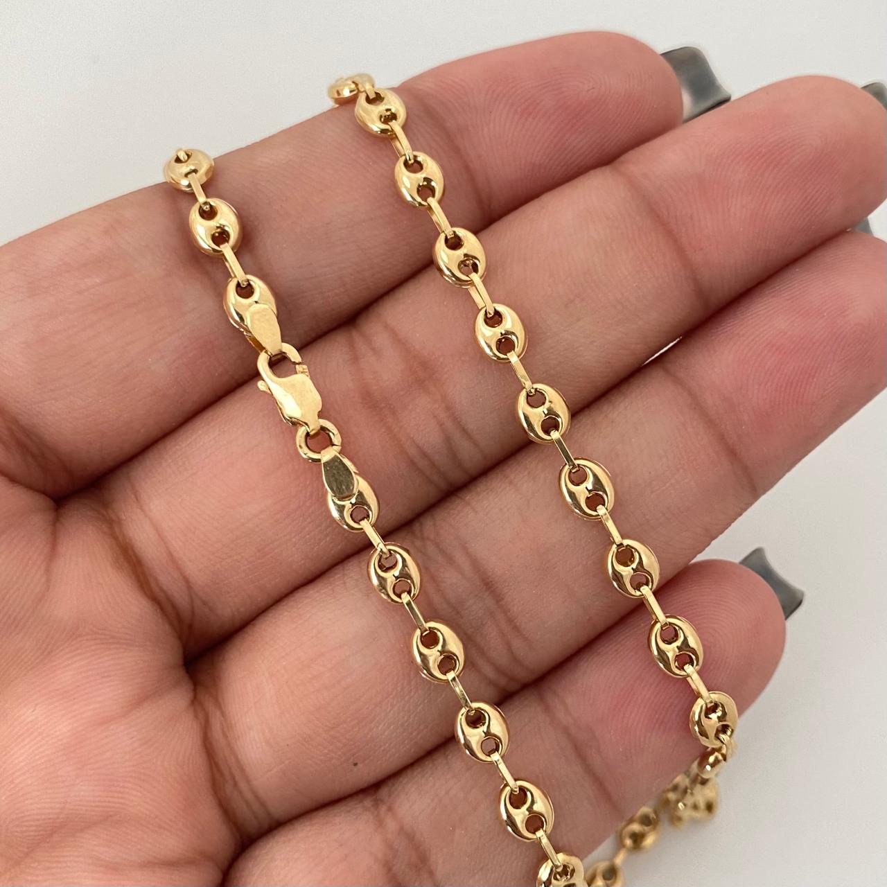 Cadena gc Oro amarillo 18k 6,05 Gr / 4,0 mm / 45 Cm Broche 0,40