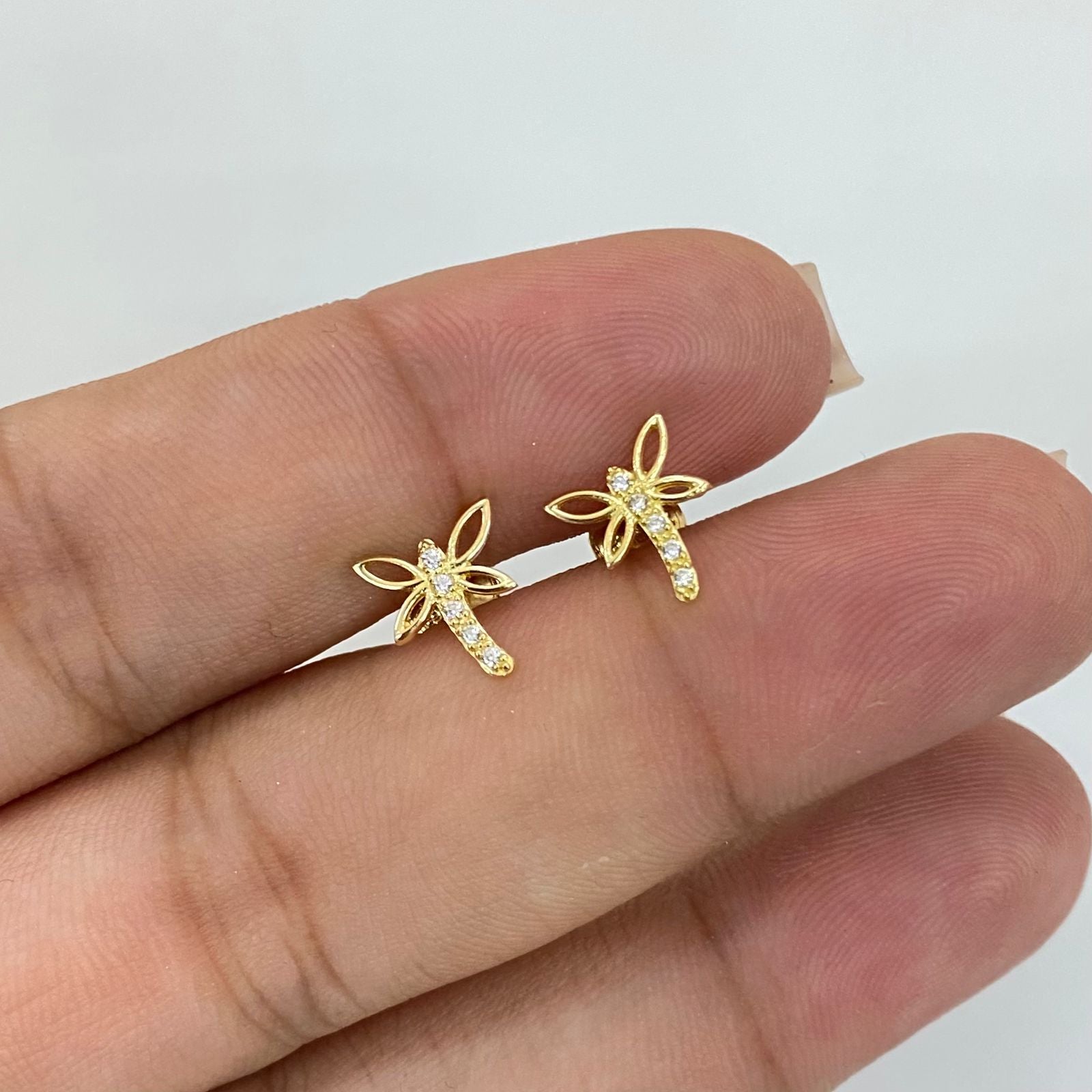 Topos libelula Oro amarillo 18k 0,9 Gr / 8,0 mm