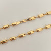 Cadena rustica eslabones lisos Oro amarillo 18k 14,60 Gr / 4,5 mm / 60 Cm Broche 0,40