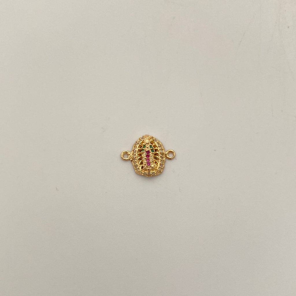 Herraje Virgen Guadalupe Silueta casting Oro amarillo 18k 1,8 Gr / 1,5 Cm