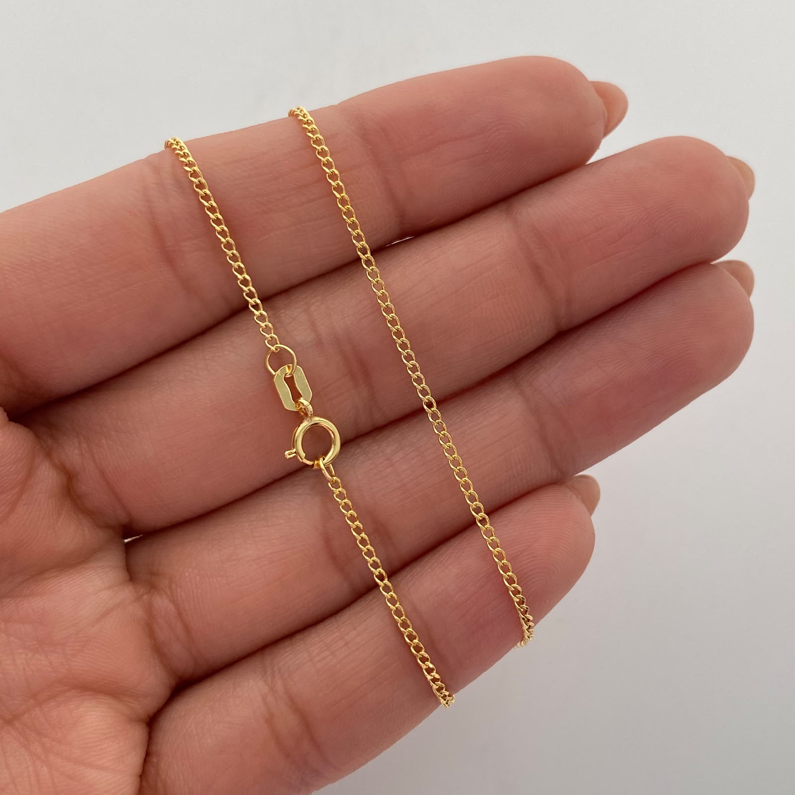Cadena It Mini Cubana Oro amarillo 18k 1,5 Gr / 1,3 mm / 60 Cm