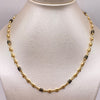 Cadena Gc rustica cauchos negros Oro amarillo 18k 11,75 Gr / 4,1 mm / 60 Cm Broche 0,40