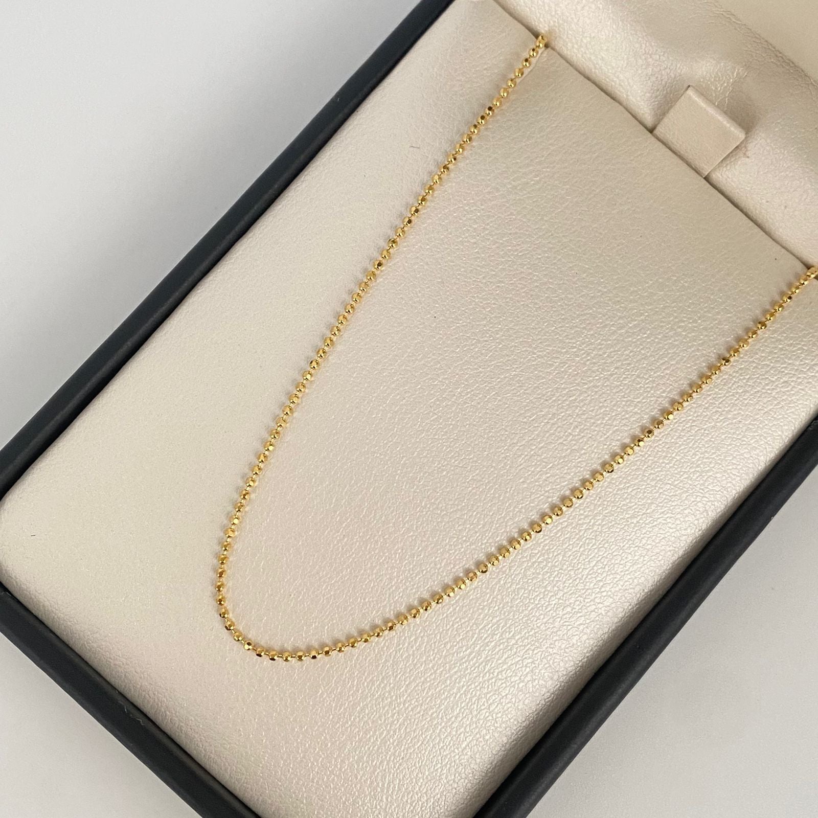 Cadena It mini militar Oro amarillo 18k +1 / 1,65 Gr / 0,8 mm / 50 Cm