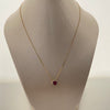 Cadena It set con topacio en corazon y diamantes de 1.5mm  Oro amarillo 18k 1,85 Gr / 9,42 mm / 45 Cm