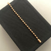Pulso militra diamantado 3mm  Oro amarillo 18k +1 / 6,15 Gr / 19 cm Broche 0,60