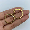 Candonga It delgada lisa Oro amarillo 18k 1,85 Gr / 2,5 Cm