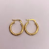 Candonga Entorchada Oro amarillo 18k 1,84 Gr / 2,1 Cm