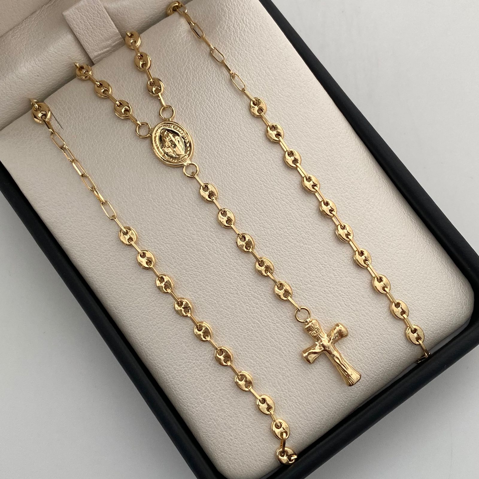 Rosario Gc Oro amarillo 18k 7,15 Gr / 3,5 mm / 55 Cm Broche 0,30