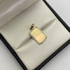 Dije Placa circon blanco Oro amarillo 18k 2,3 Gr / 12,9 mm / 2,5 Cm