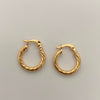 Candonga Entorchada Oro amarillo 18k 1,65 Gr / 2 Cm