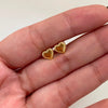 Topos corazon plano liso  Oro amarillo 18k 0,45 Gr / 7 mm