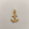 Dije Ancla Casting Oro amarillo y Oro blanco 18k 1,8 Gr / 13,4 mm / 2,3 Cm