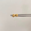 Topos Trebol diamantado Oro amarillo 18k 0,5 Gr / 4,4 mm