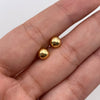 Topos bola lisa 6mm Oro amarillo 18k 0,65 Gr