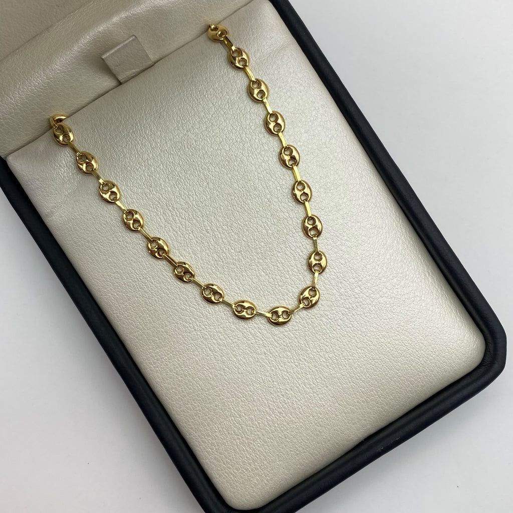 Pulso Gc liso Oro amarillo 18k 2,85 Gr / 4,3 mm / 19,3 Cm Broche 0,40