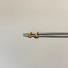 Topos media luna lisa  Oro amarillo 18k 0,4 Gr / 5 mm
