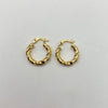 Candonga entorchada espiral  Oro amarillo 1,6 Gr / 1,8 Cm
