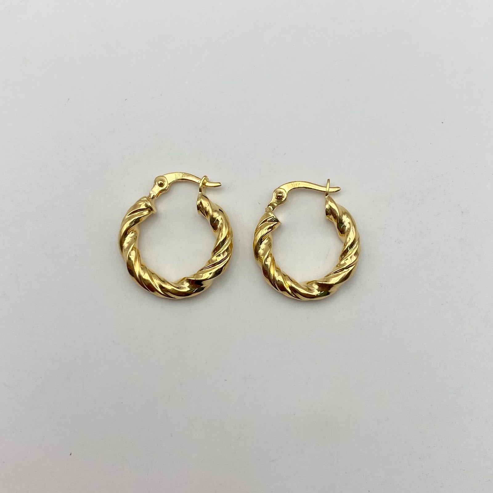 Candonga entorchada espiral  Oro amarillo 1,6 Gr / 1,8 Cm