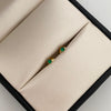 Topos Circon verde Oro amarillo 18k 0,4 Gr / 3 mm