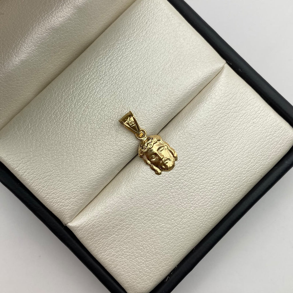 Dije rostro jesus Oro amarillo 18k 0,55 Gr / 7,8 mm / 2 Cm