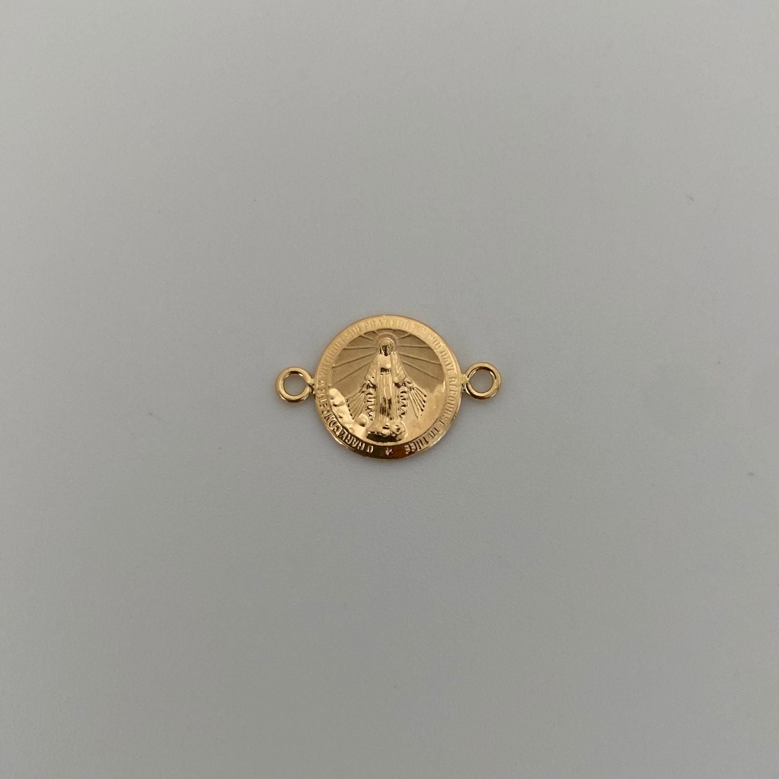 Herraje medalla virgen milagrosa  Oro amarillo 18k 0,75 Gr / 1,3 Cm
