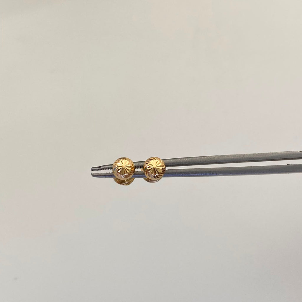Topos Bola Diamantada 5mm Oro amarillo 18k 0,6 Gr