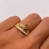 Anillo 15 Casting Blanco Oro amarillo 18k / Talla  61/4 / 2,5 Gr