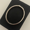 Aro sello Oro blanco 18k 13,35 Gr / 6,0 mm / 19 Cm
