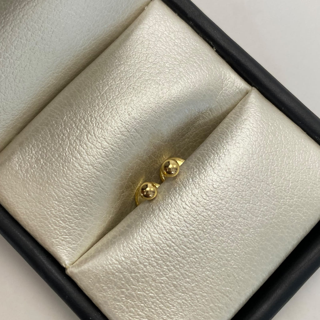 Topos bola lisa 3mm Oro amarillo 18k 0,4 Gr