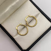 Candonga entorchada diamantada Oro amarillo 18k 1,24 Gr / 2 Cm
