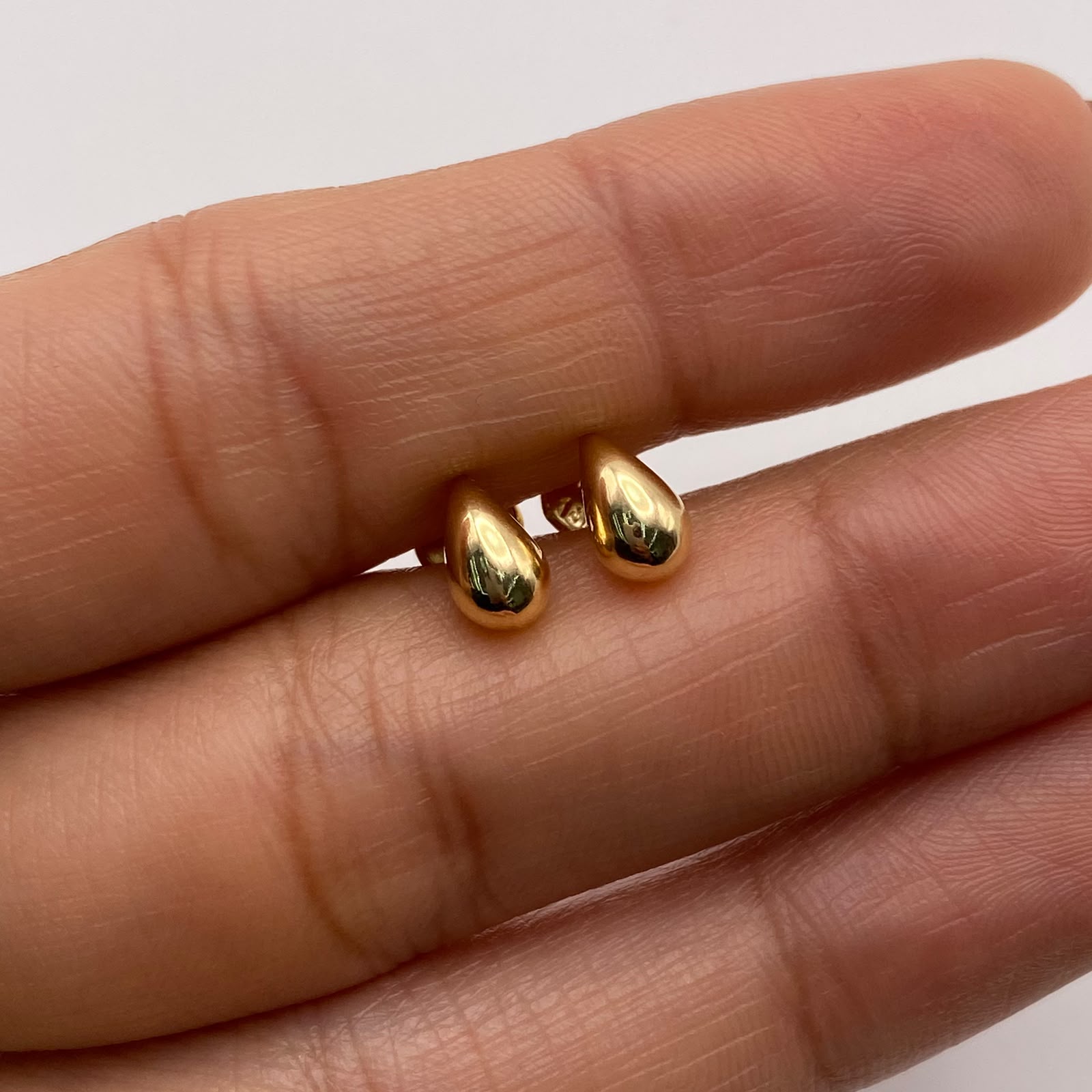 Topos Gota Oro amarillo 18k 0,65 Gr / 4,7 mm
