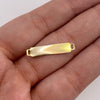 Herraje Placa lisa Oro amarillo 18k 0,39 Gr / 2,4 Cm