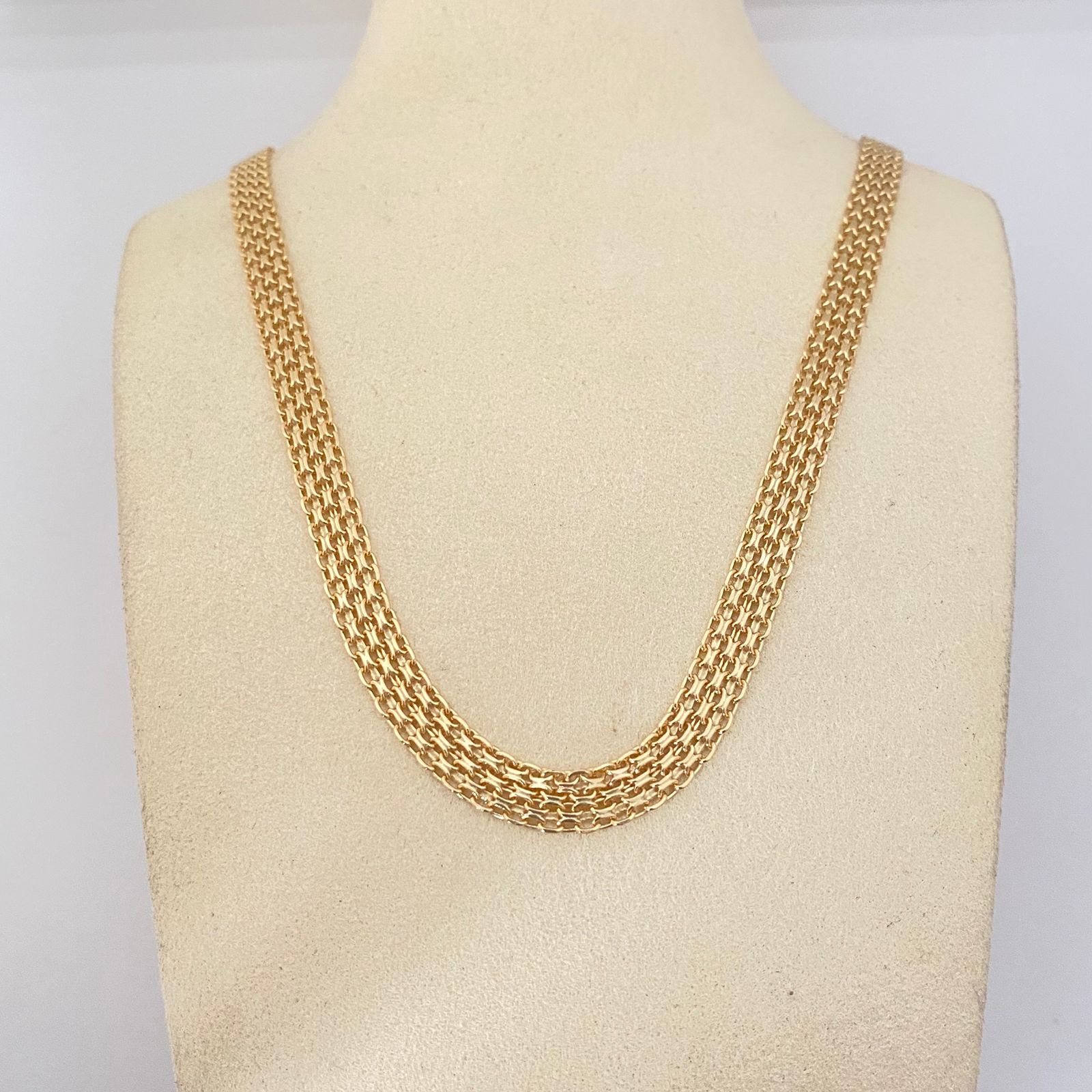 Cadena It china doble carril Oro amarillo 18k +1 / 24,15 Gr / 24,15 mm / 60 Cm