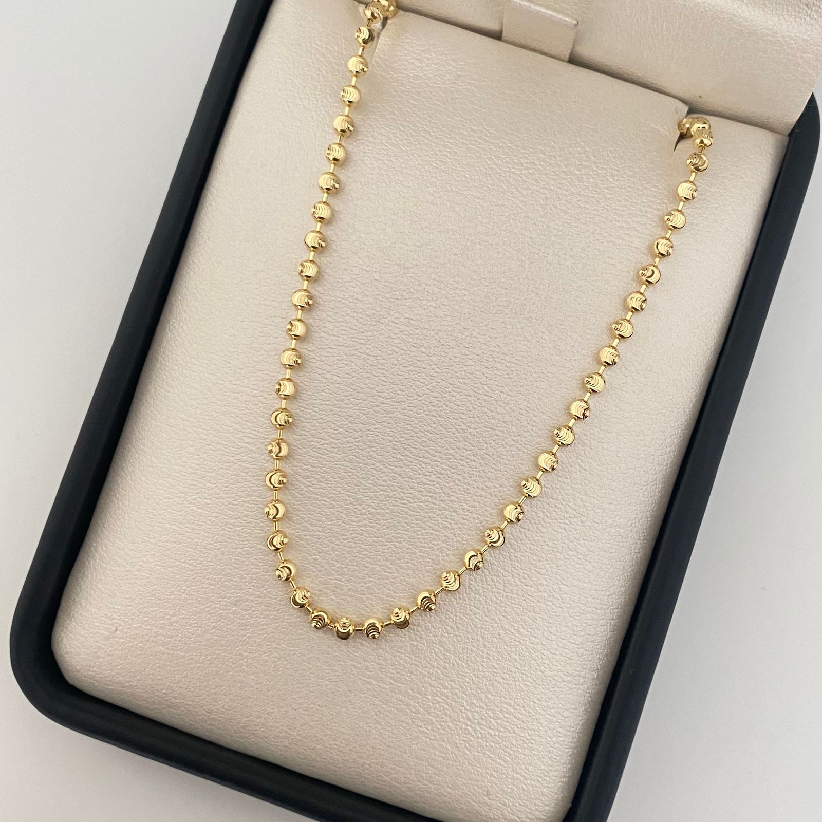 Pulso mini militar diamantada Oro amarillo 18k 3,85 Gr / 2,5 mm / 19 Cm Broche 0,40