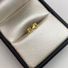 Topos Oso th circones verdes Oro amarillo 18k 0,55 Gr / 3,3 mm