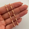 Cadena Rustica Oro rosa 18k 5,45 Gr / 3,3 mm / 60 Cm Broche 0,40