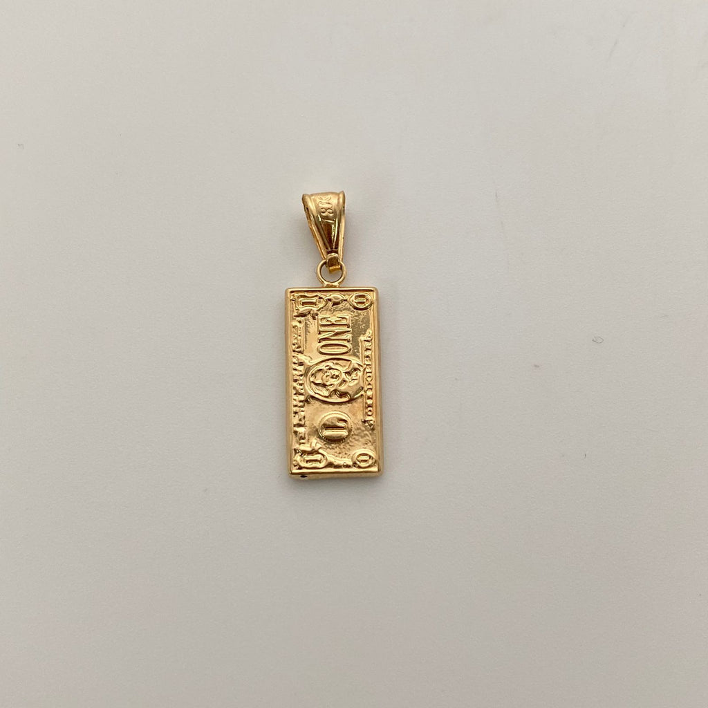 Dije Dolar Oro amarillo 18k 1,15 Gr / 9,4 mm / 2,6 Cm