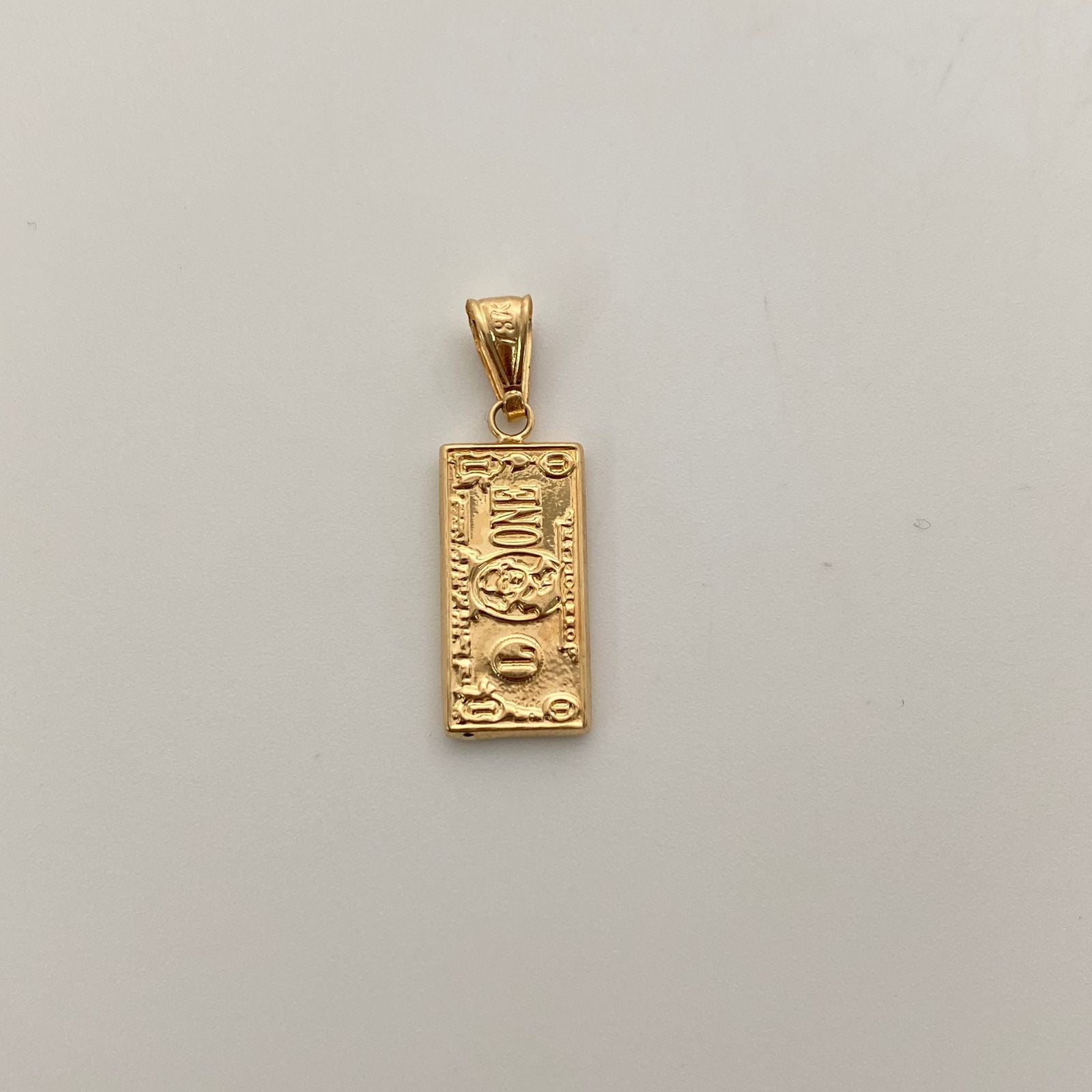 Dije Dolar Oro amarillo 18k 1,15 Gr / 9,4 mm / 2,6 Cm