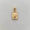 Dije Placa Rostro Oro amarillo 18k 0,95 Gr / 10,3 mm / 2,1 Cm