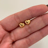 Topos corazon inflado mediano Oro amarillo 18k 0,75 Gr / 7 mm